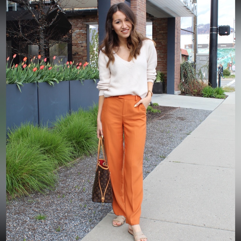 Scotch & Soda orange trouser size xs